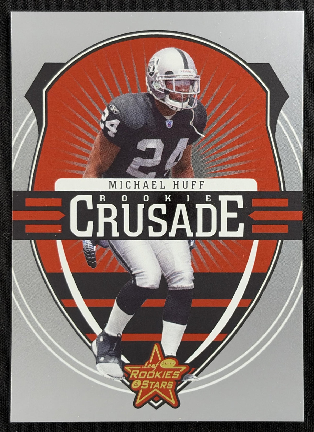 Michael Huff 2006 Leaf Rookies & Stars Rookie Crusade Red /1000 Raiders