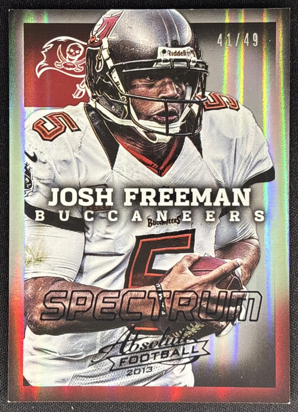 Josh Freeman 2013 Panini Absolute Spectrum Black /49 Buccaneers front