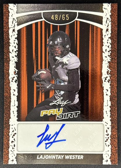 LaJOhntay Wester 2026 Leaf Paydirt Auto Orange /65 front