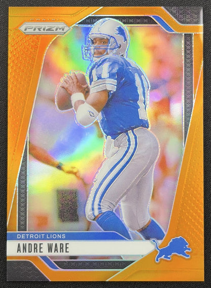 Andre Ware 2024 Panini Prizm Orange /249 Lions Detroit Lions