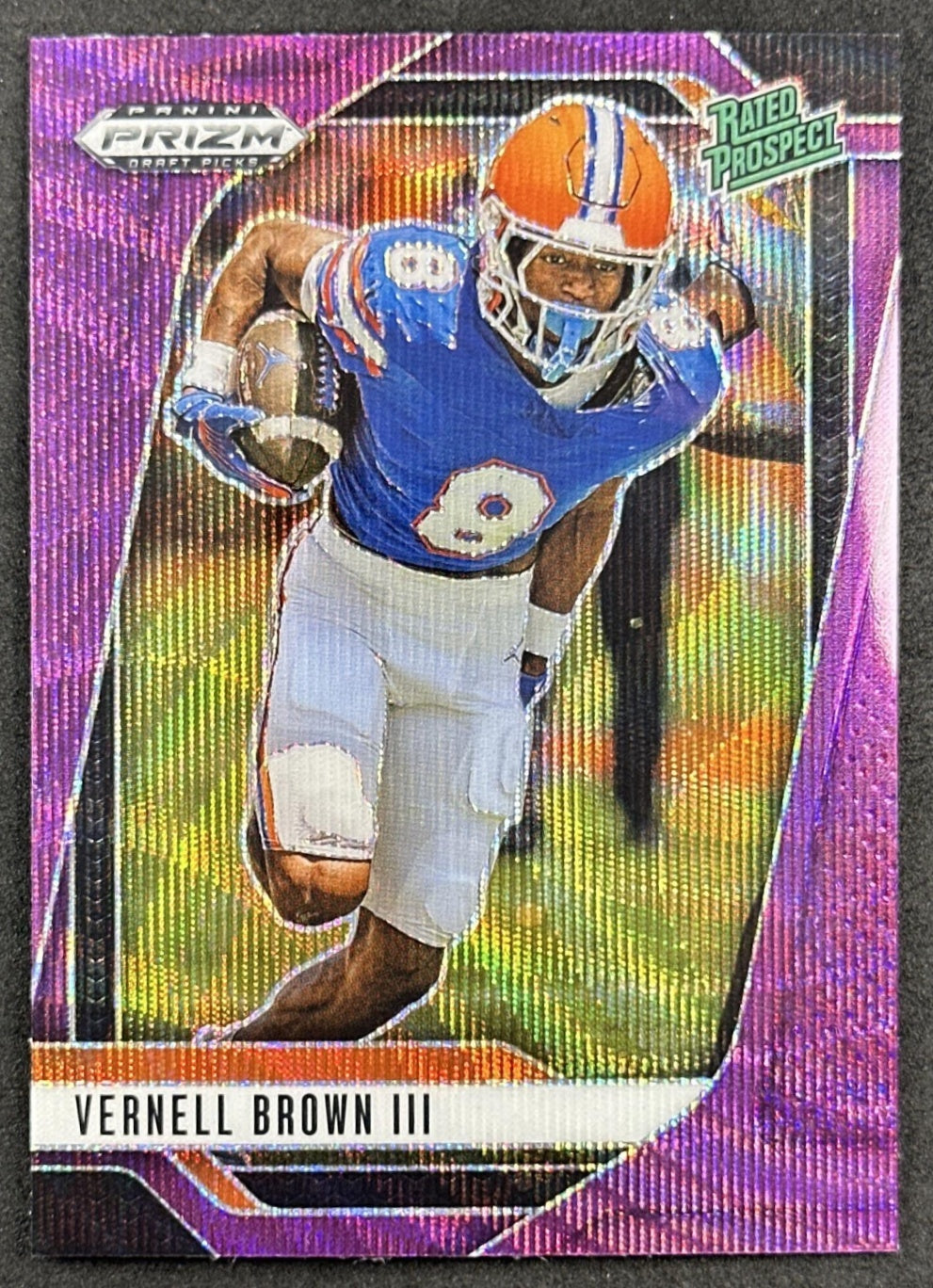 Vernell Brown III 2025 Panini Prizm Draft Picks Purple Wave Gators