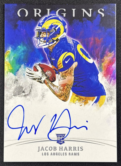 Jacob Harris 2021 Panini Origins Rookie Auto Los Angeles Rams