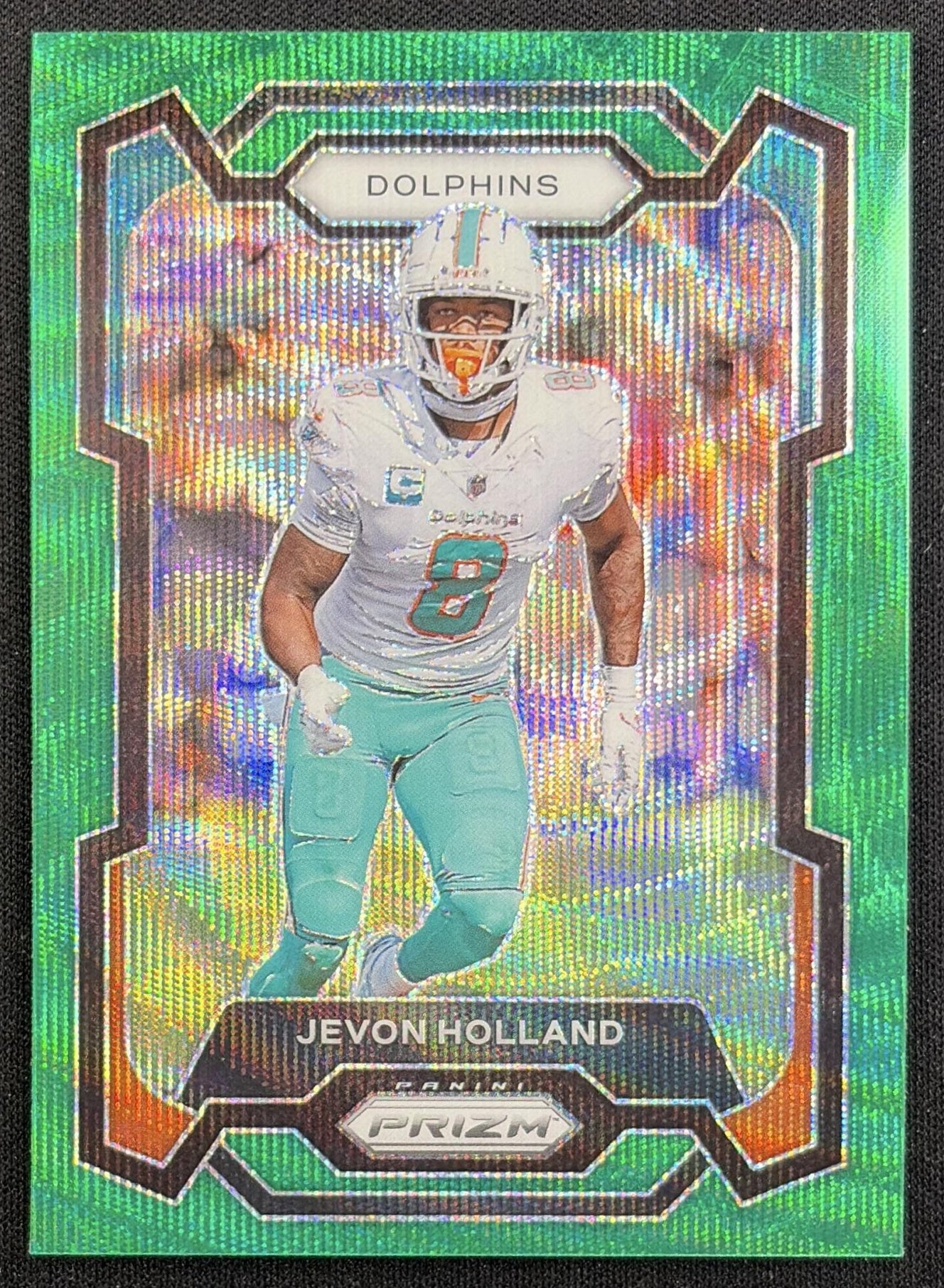 Jevon Holland 2023 Panini Prizm Green Wave Dolphins