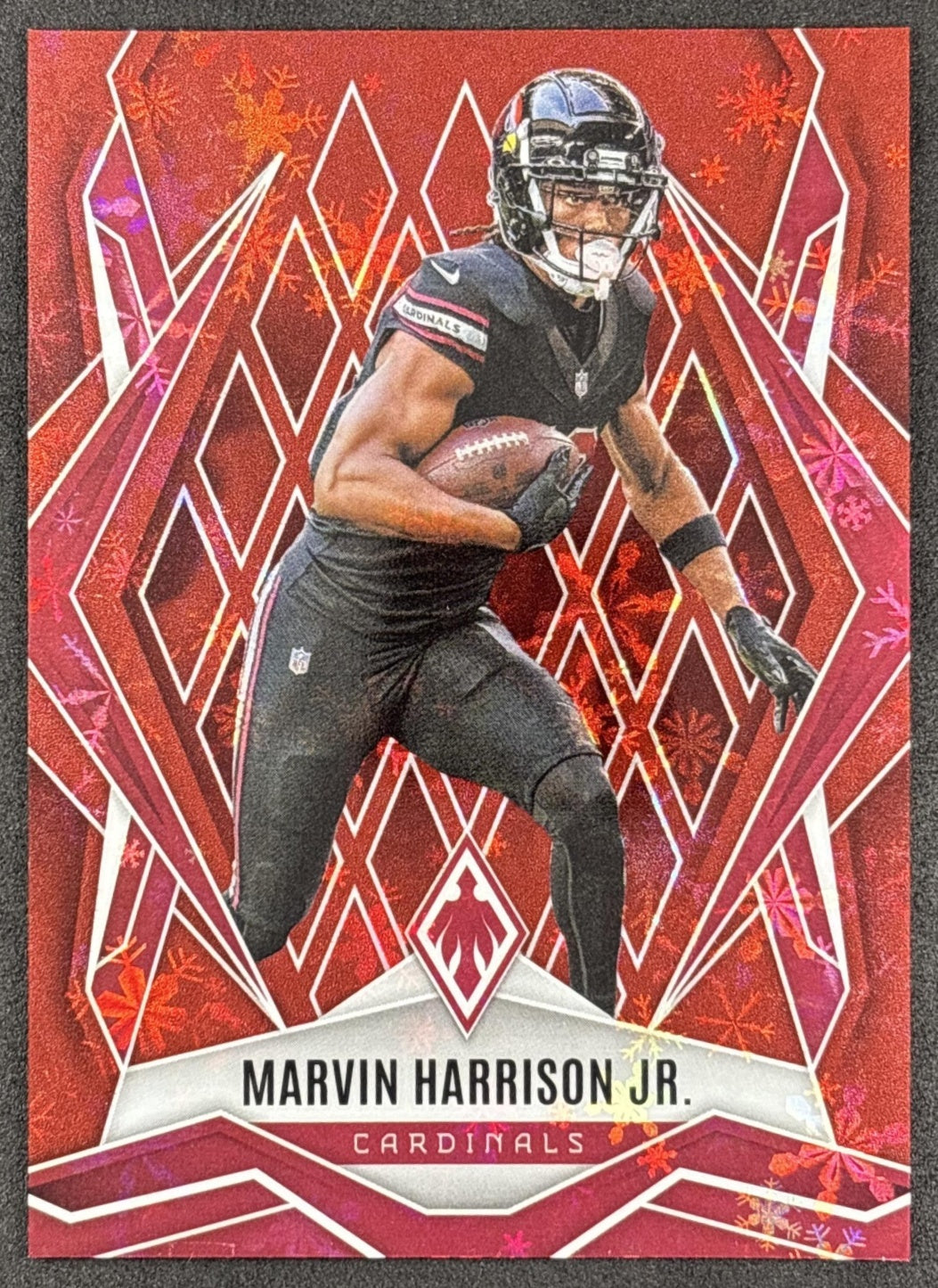 Marvin Harrison Jr. 2025 Panini Phoenix Red Winter Prizm /399 Cardinals front