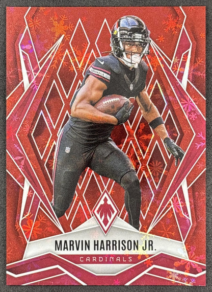 Marvin Harrison Jr. 2025 Panini Phoenix Red Winter Prizm /399 Cardinals front