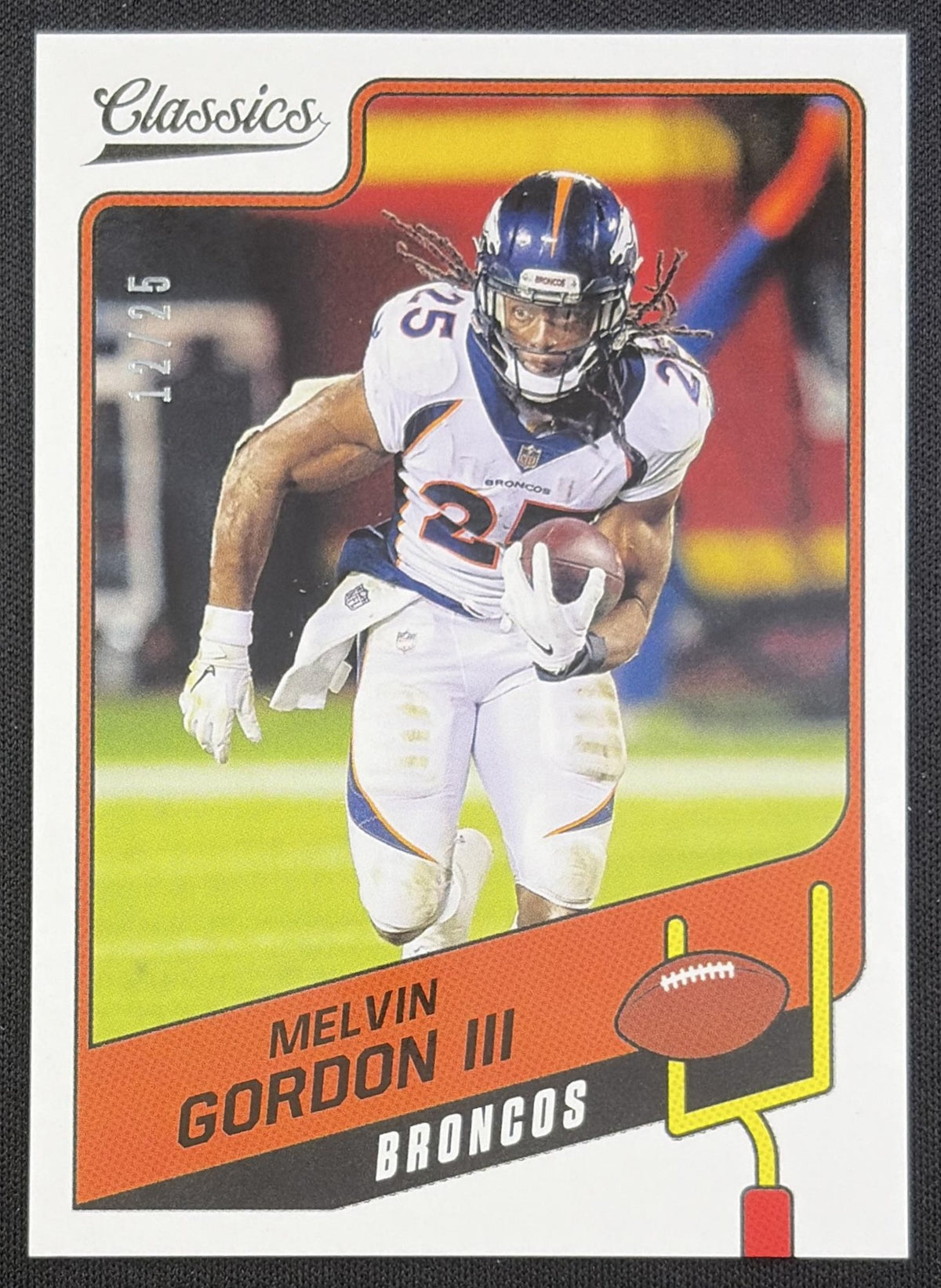 Melvin Gordon III 2021 Panini Classics Blank Back /25 Broncos