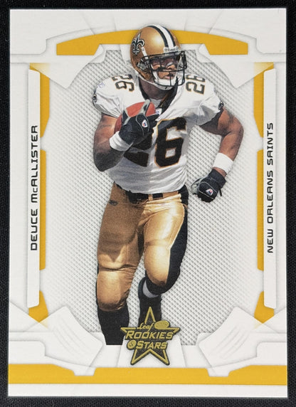 Deuce McAllister 2007 Leaf Rookies & Stars Gold Retail /349 Saints Sports Trading Cards