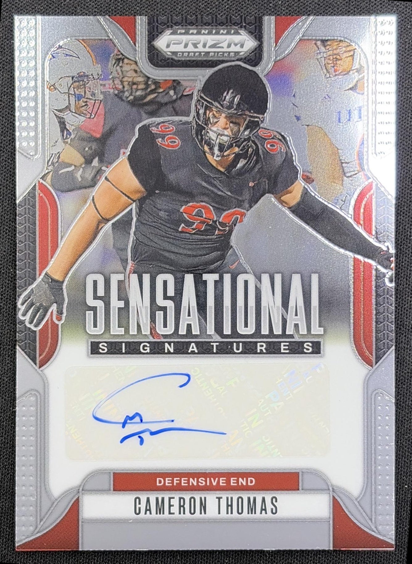 Cameron Thomas 2025 Panini Prizm Draft Picks Sensational Signatures Aztecs