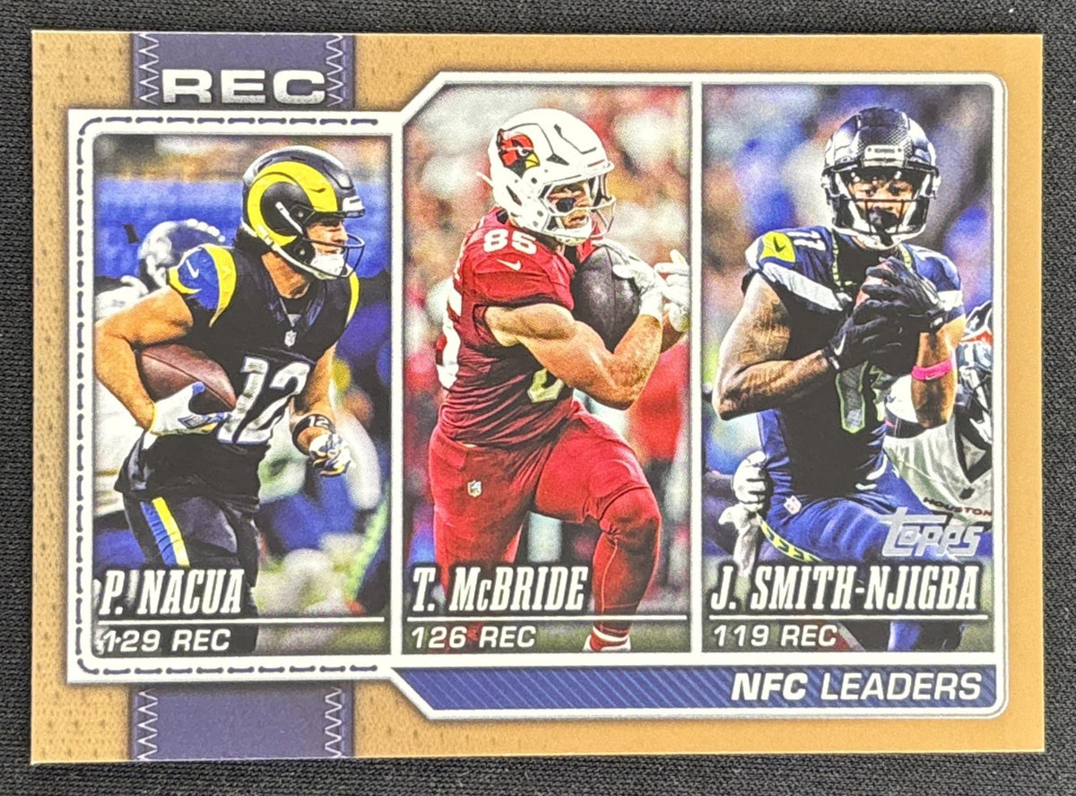 Trey McBride Puka Nacua Jaxon Smith-Njigba 2026 Topps Gold /2026 Rams Cardinals Seahawks