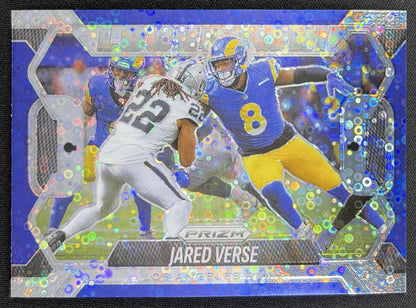 Jared Verse 2025 Panini Prizm Lockdown No Huddle Rams Los Angeles Rams