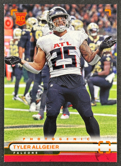 Tyler Allgeier 2022 Chronicles Photogenic Orange Falcons Sports Trading Card