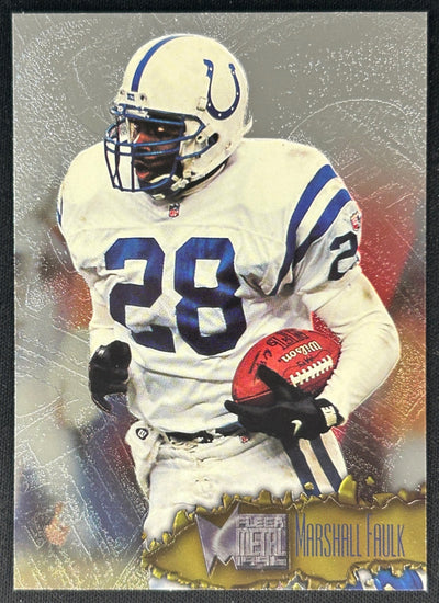 Marshall Faulk 1996 Metal Colts Sports Trading Cards