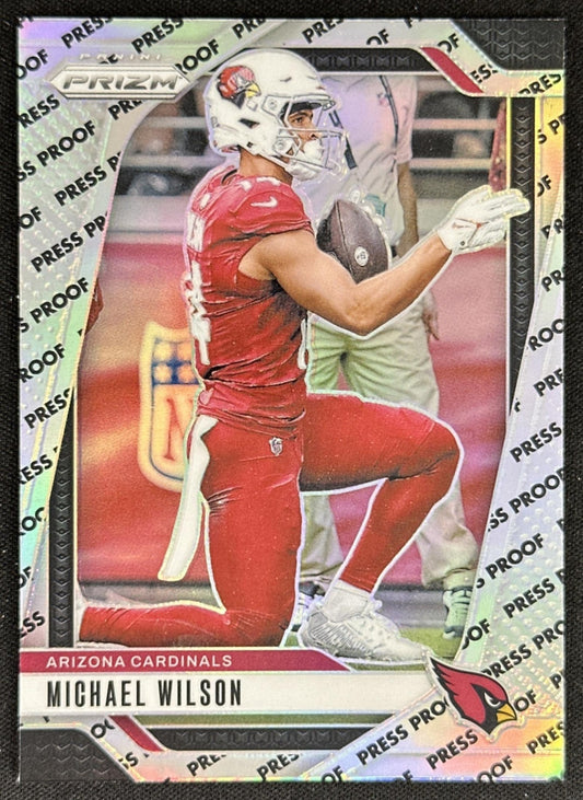 Michael Wilson 2024 Panini Prizm Press Proof Cardinals Sports Trading Card