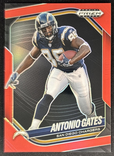 Antonio Gates 2025 Panini Prizm Black Red /299 Chargers Sports Trading Cards