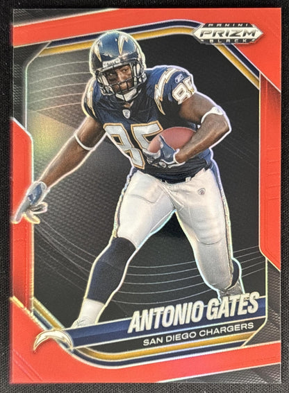 Antonio Gates 2025 Panini Prizm Black Red /299 Chargers Sports Trading Cards