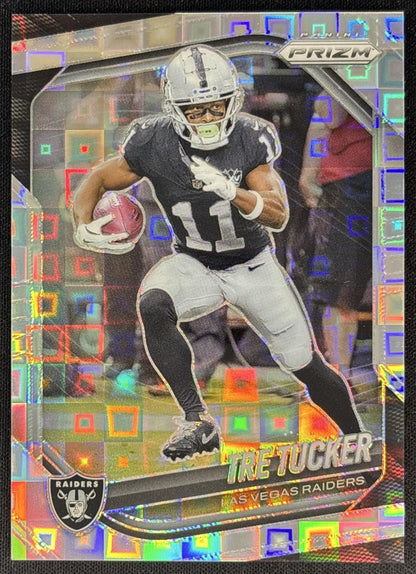 Tre Tucker 2025 Panini Prizm Pandora /400 Raiders front