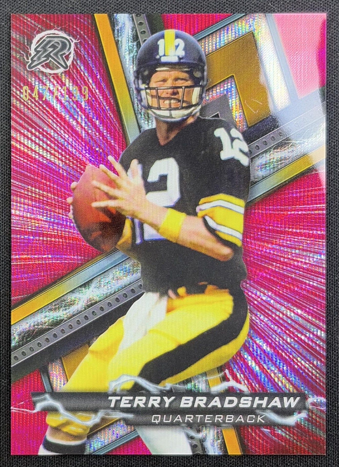 Terry Bradshaw 2023 Topps Composite Resurgence Ruby Surge /199 Steelers