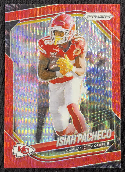 Isiah Pacheco 2025 Panini Prizm Red Wave /149 Chiefs