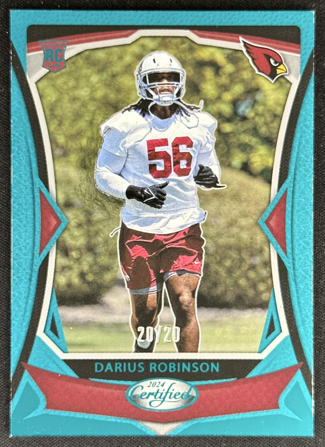 Darius Robinson 2024 Panini Certified Rookies Teal Mirror FOTL /20 Cardinals