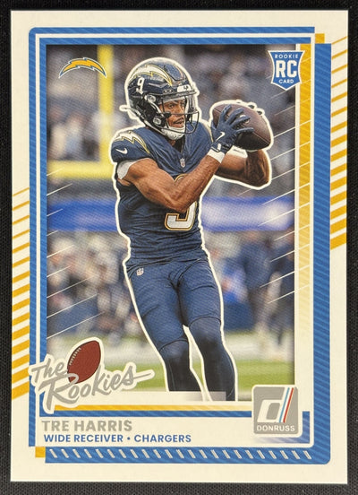 Tre Harris 2025 Panini Donruss Rookies & Highlights Chargers Sports Trading Cards