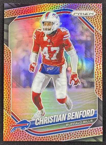 Christian Benford 2025 Panini Prizm Pigskin /180 Bills