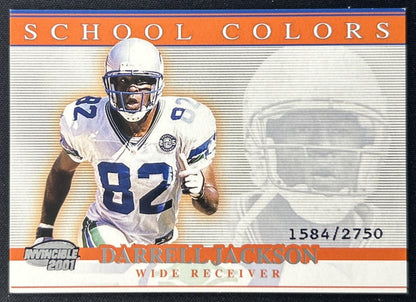 Darrell Jackson 2001 Pacific Invincible School Colors /2750 Seahawks front