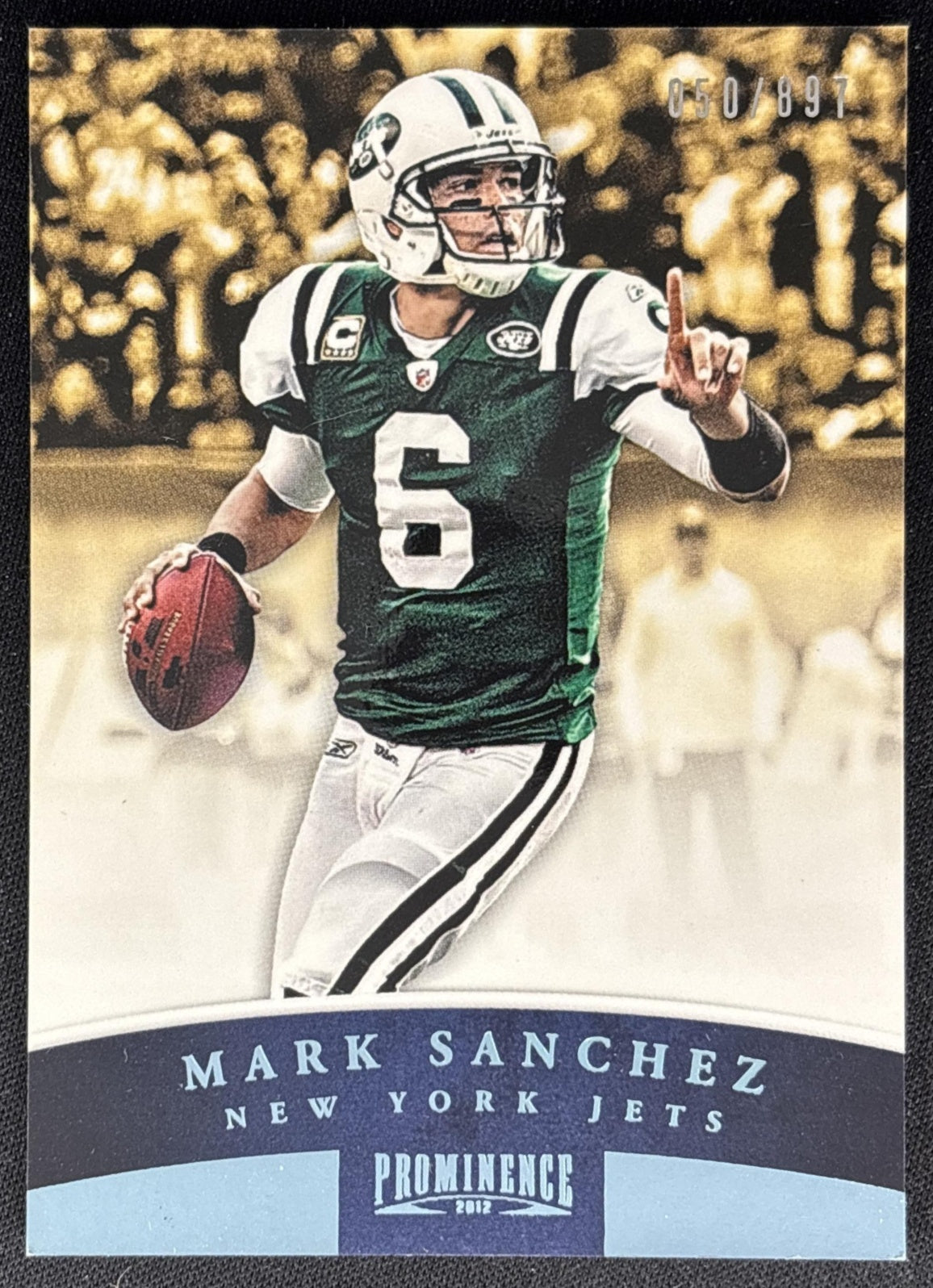 Mark Sanchez 2012 Panini Prominence /897 Jets front