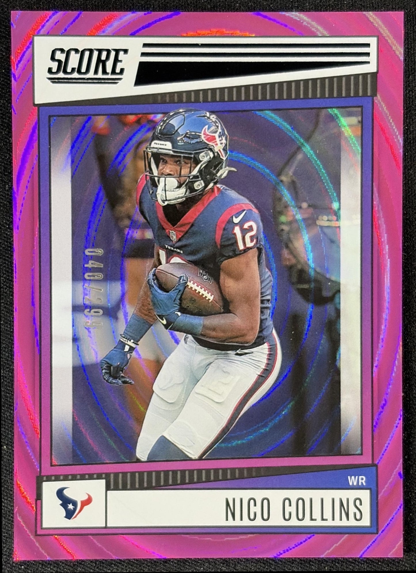 Nico Collins 2022 Panini Score Ellipse /299 Texans