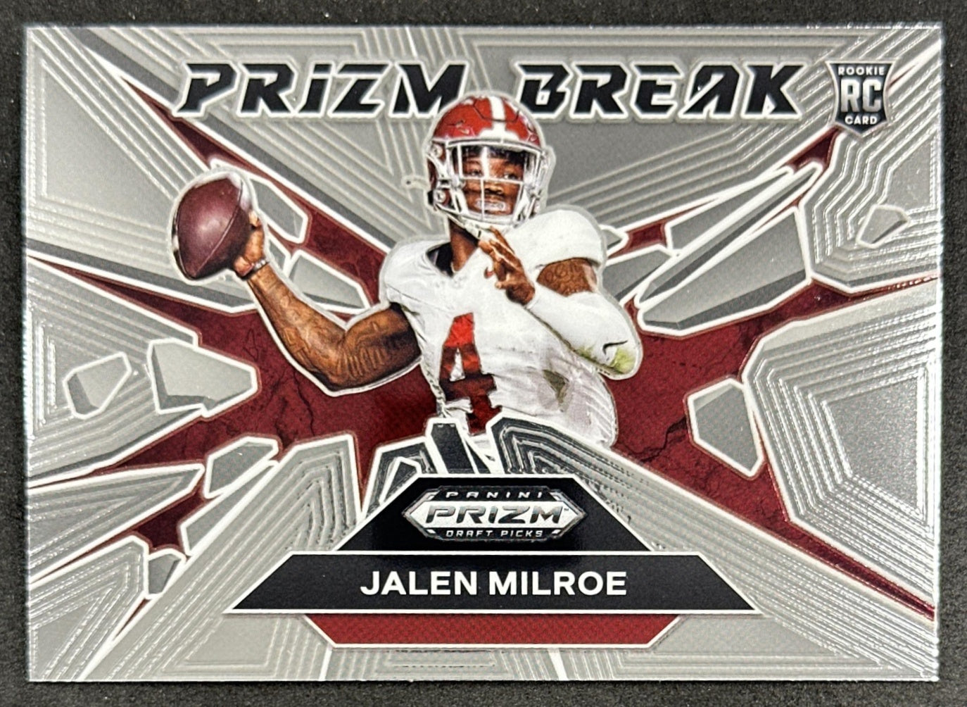Jalen Milroe 2025 Panini Prizm Draft Picks Break Crimson Tide Seahawks
