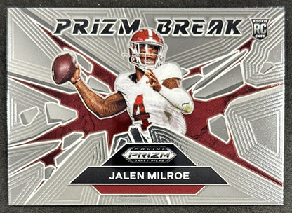 Jalen Milroe 2025 Panini Prizm Draft Picks Break Crimson Tide Seahawks