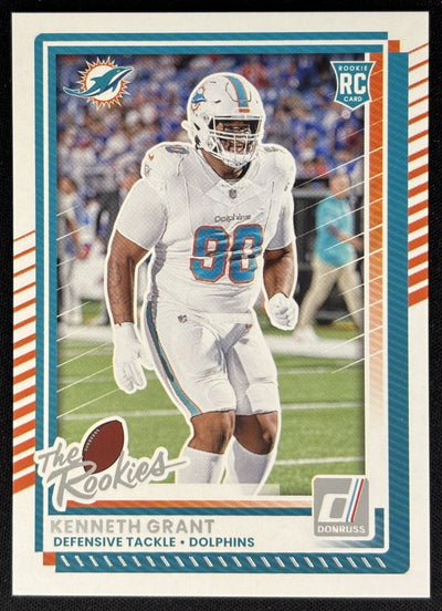 Kenneth Grant 2025 Panini Donruss Rookies & Highlights Dolphins Sports Trading Cards
