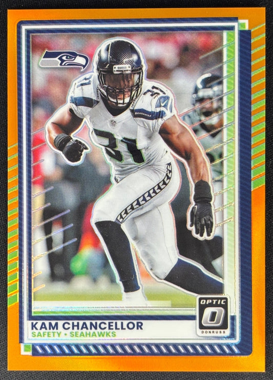 Kam Chancellor 2025 Donruss Optic Orange Prizm /299 Seahawks - Wayne Collection