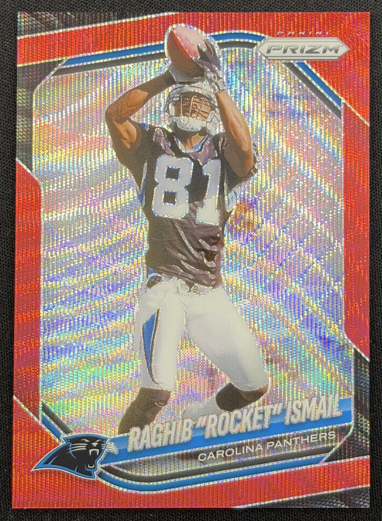 Raghib "Rocket" Ismail 2025 Panini Prizm Red Wave /149 Panthers
