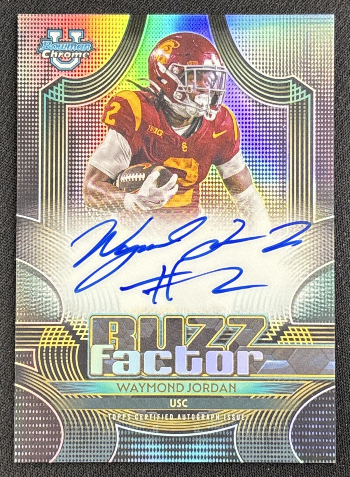 Waymond Jordan 2026 Bowman Buzz Factor Auto Trojans