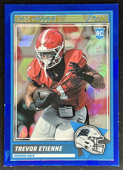 Trevor Etienne 2025 Panini Score Rookies Cubic /185 Panthers