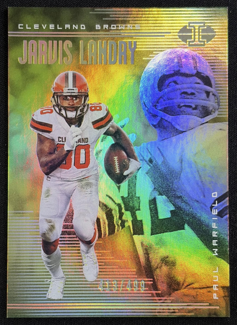 Jarvis Landry Paul Warfield 2018 Panini Illusions Gold /499 Browns