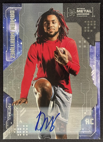 Damien Martinez 2024 Upper Deck SkyBox Metal Universe Champions Auto Sports Trading Card