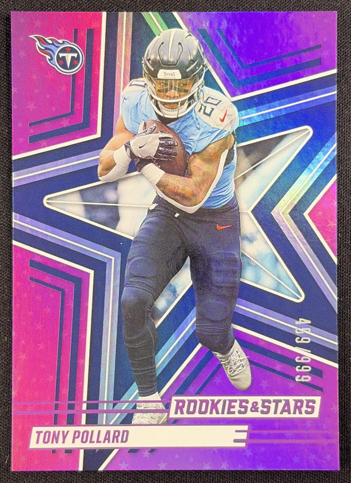 Tony Pollard 2025 Panini Rookies & Stars Purple /999 Titans