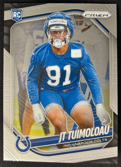 JT Tuimoloau 2025 Prizm Colts Sports Trading Card