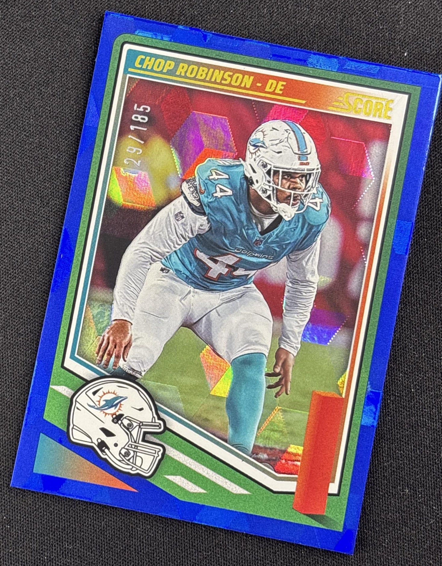 Chop Robinson 2025 Panini Score Cubic /185 Dolphins