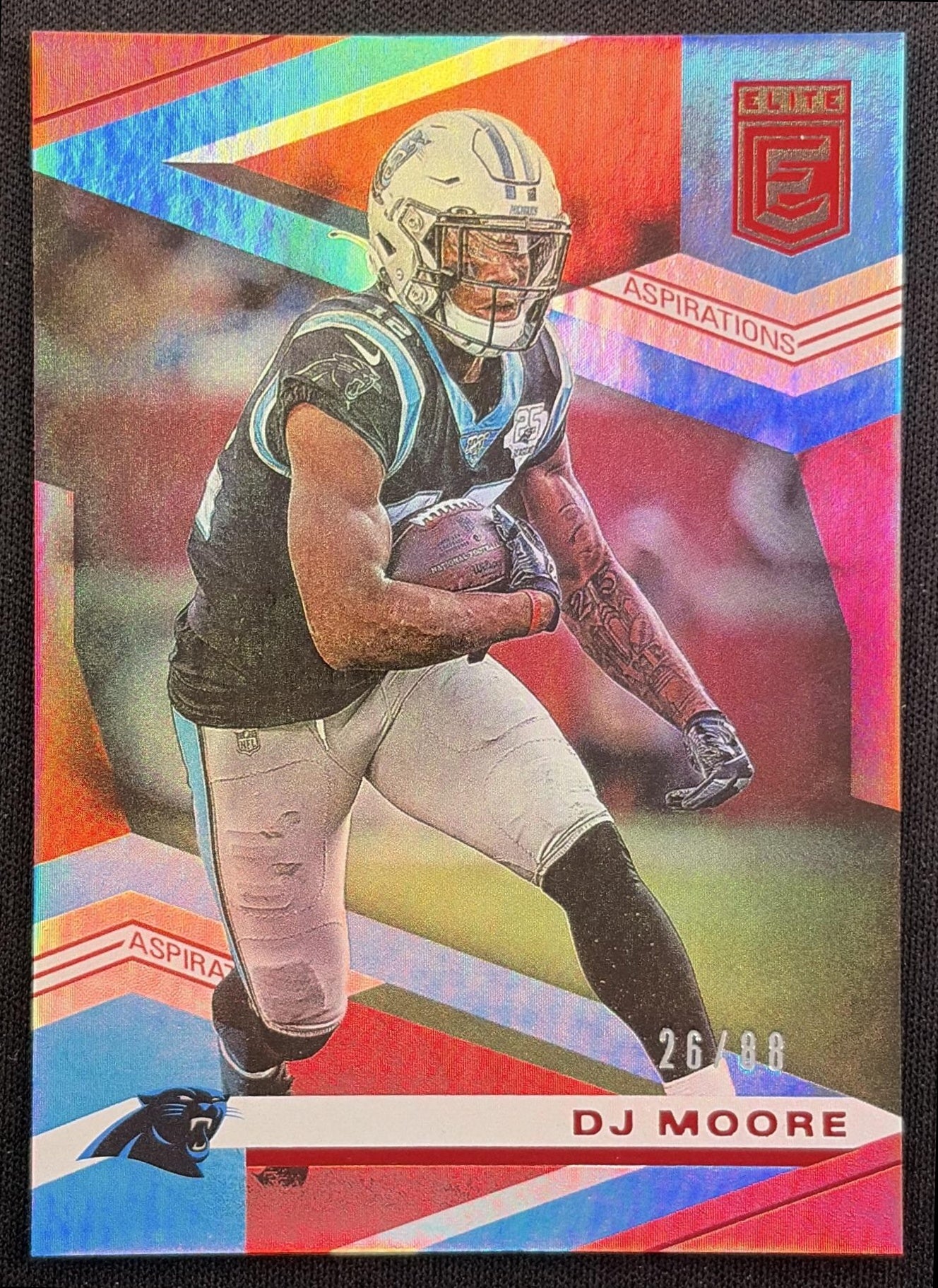 DJ Moore 2020 Panini Donruss Elite Aspirations /88 Panthers Carolina Panthers