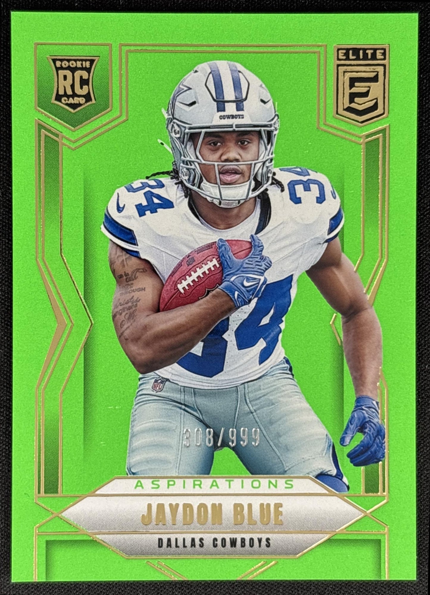 Jaydon Blue 2025 Panini Donruss Elite Rookies /999 Cowboys