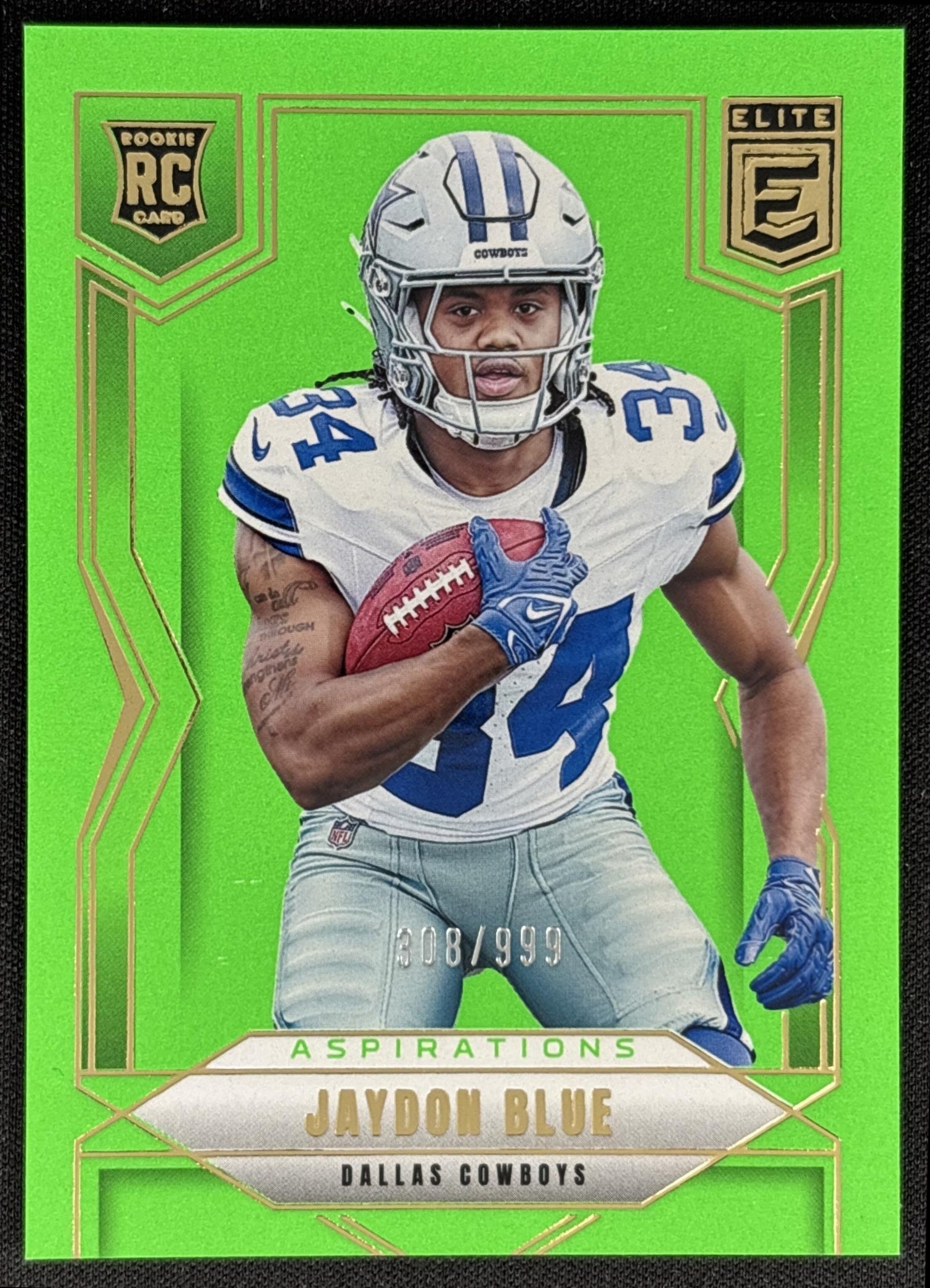 Jaydon Blue 2025 Panini Donruss Elite Rookies /999 Cowboys