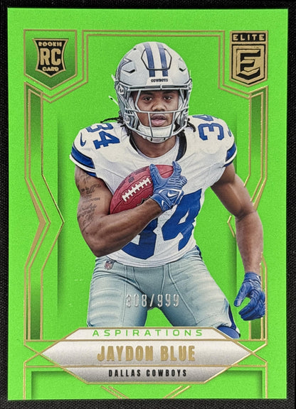 Jaydon Blue 2025 Panini Donruss Elite Rookies /999 Cowboys
