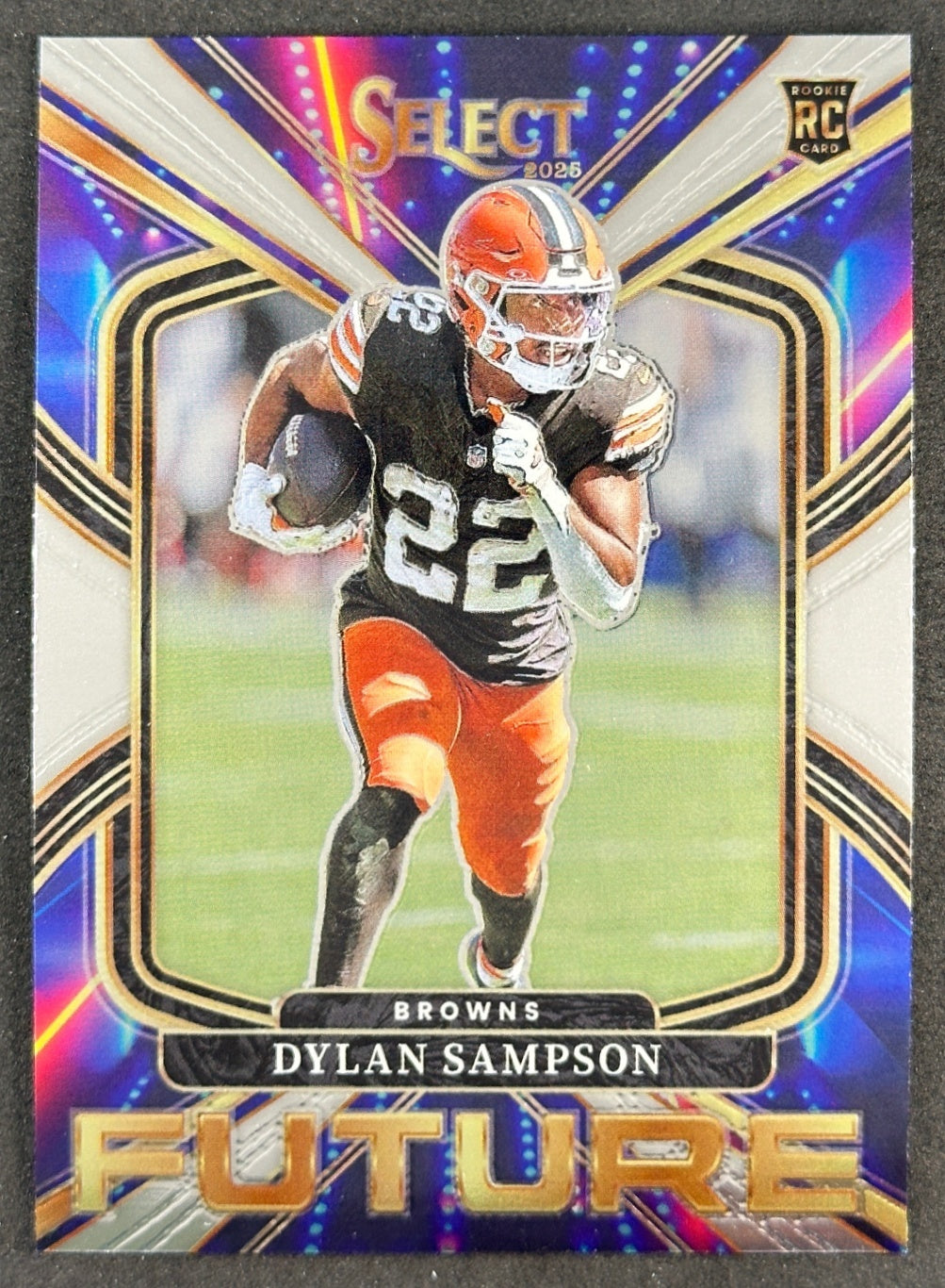 Dylan Sampson 2025 Select Future Browns Sports Trading Cards