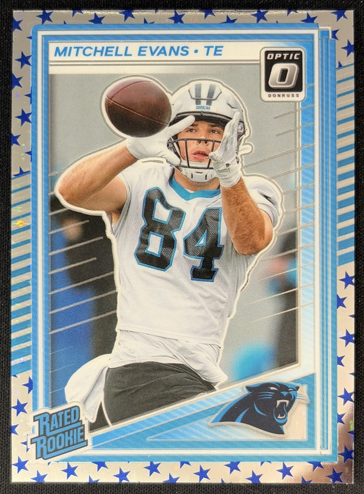 Mitchell Evans 2025 Panini Donruss Optic Rated Rookie Stars Prizm Panthers Football