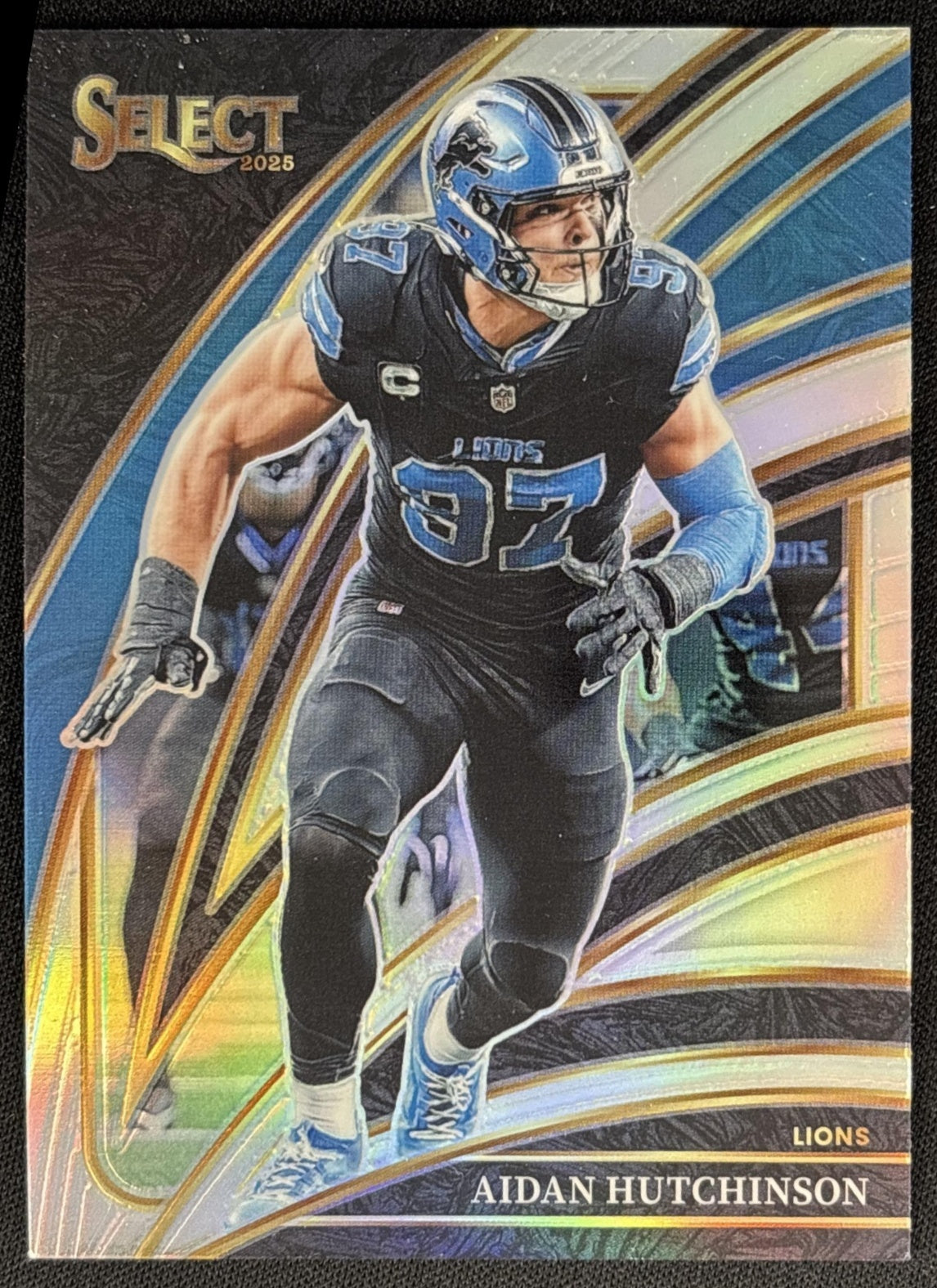 Aidan Hutchinson 2025 Panini Select Club Level Silver Prizm Lions Default Title Sports Trading Cards
