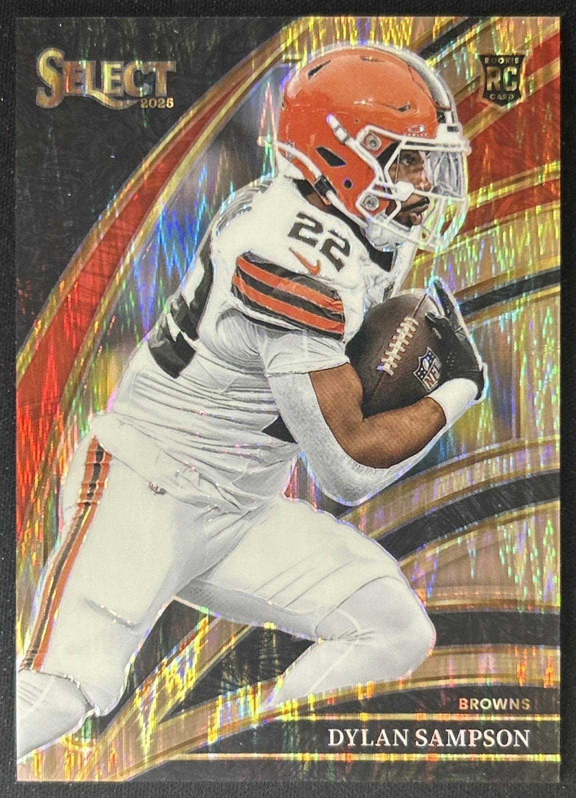 Dylan Sampson 2025 Panini Select Club Level Copper Prizm Shock /899 Browns front
