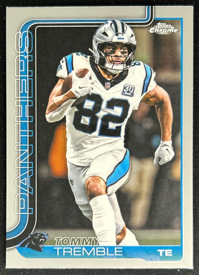 Tommy Tremble 2025 Topps Chrome Panthers Sports Trading Cards