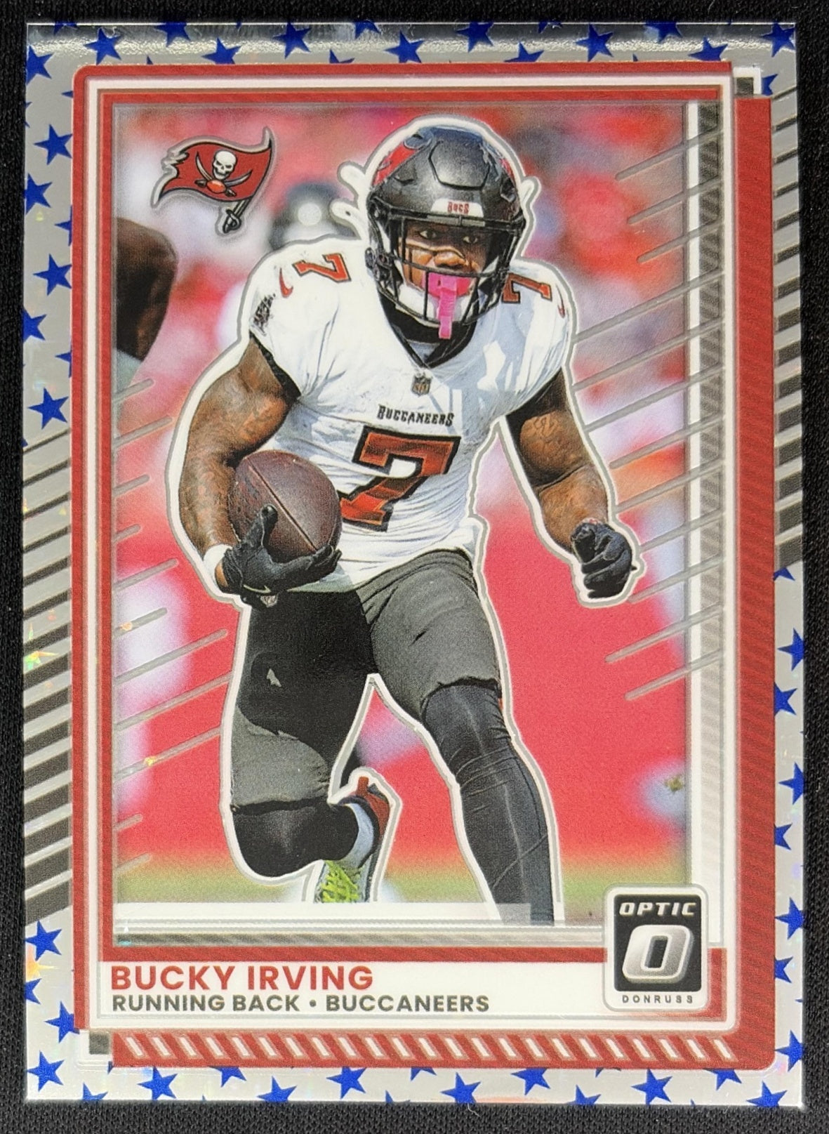 Bucky Irving 2025 Panini Donruss Optic Stars Prizm Buccaneers